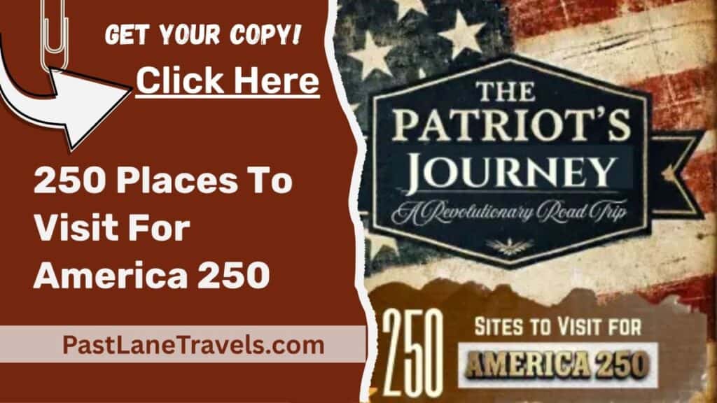 The Patriot's Journey graphic showing the cover and a red background with text Click Here.