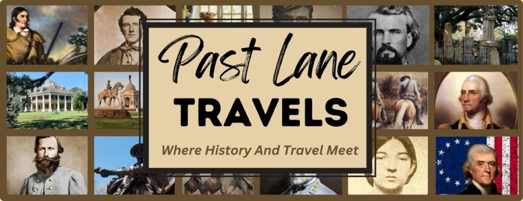 A banner graphic that says Past Lane Travels with vintage photos surrounding it.